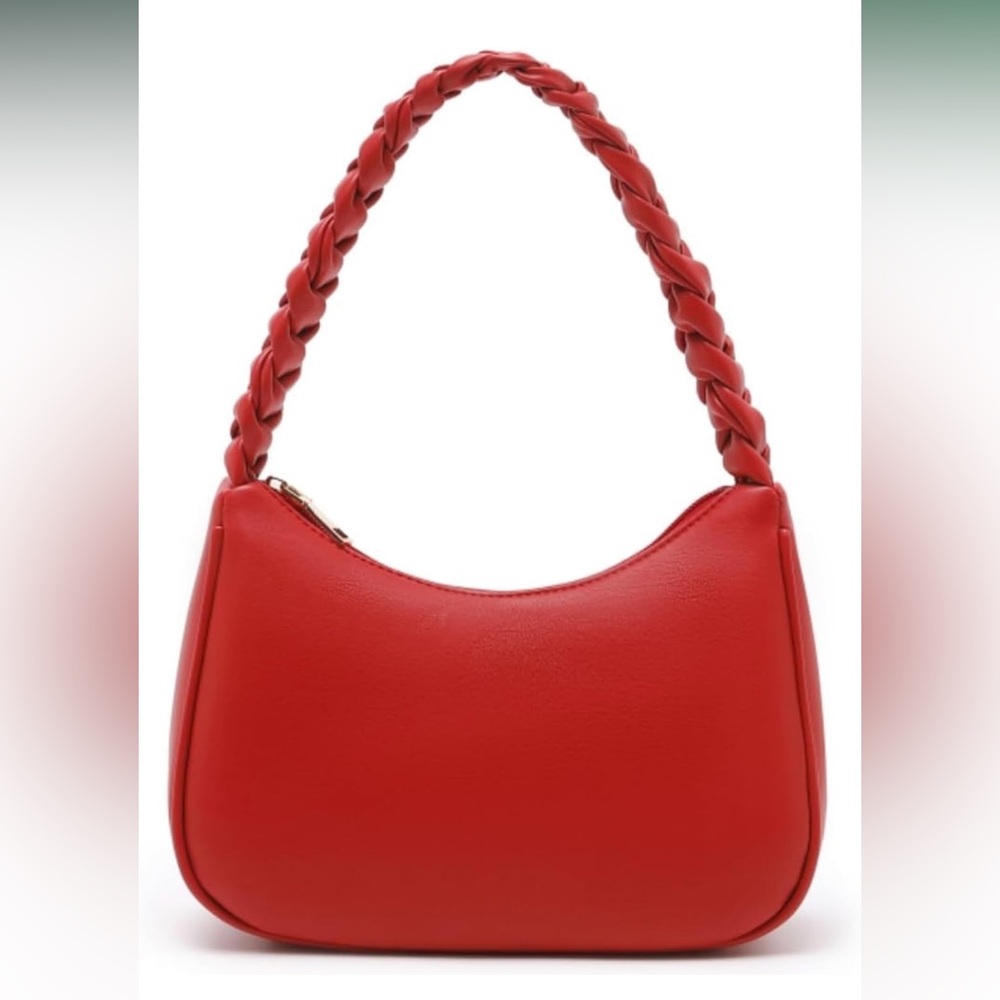 Red shoulder bag